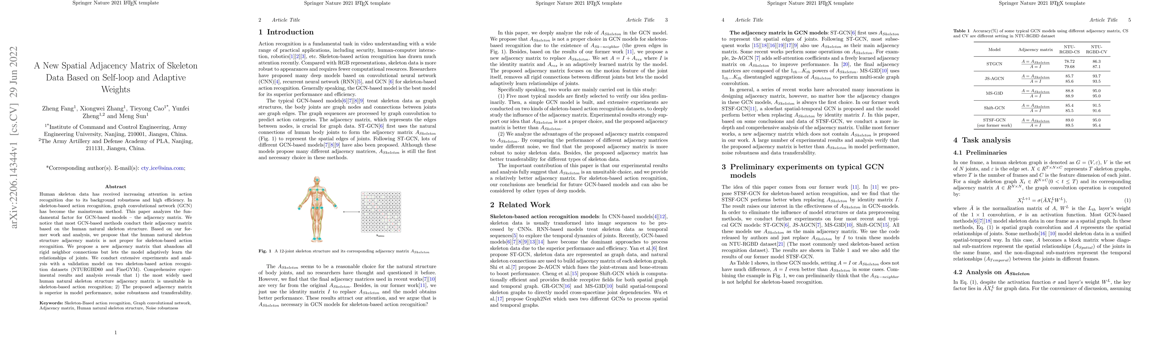 Thumbnail for A New Adjacency Matrix Configuration in GCN-based Models for
  Skeleton-based Action Recognition