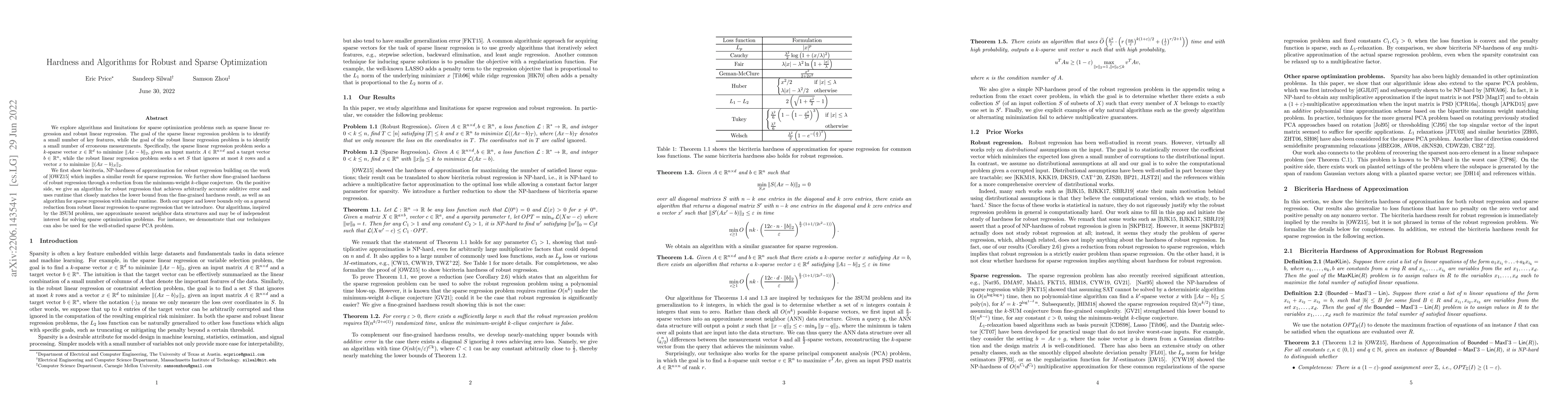 Thumbnail for Hardness and Algorithms for Robust and Sparse Optimization