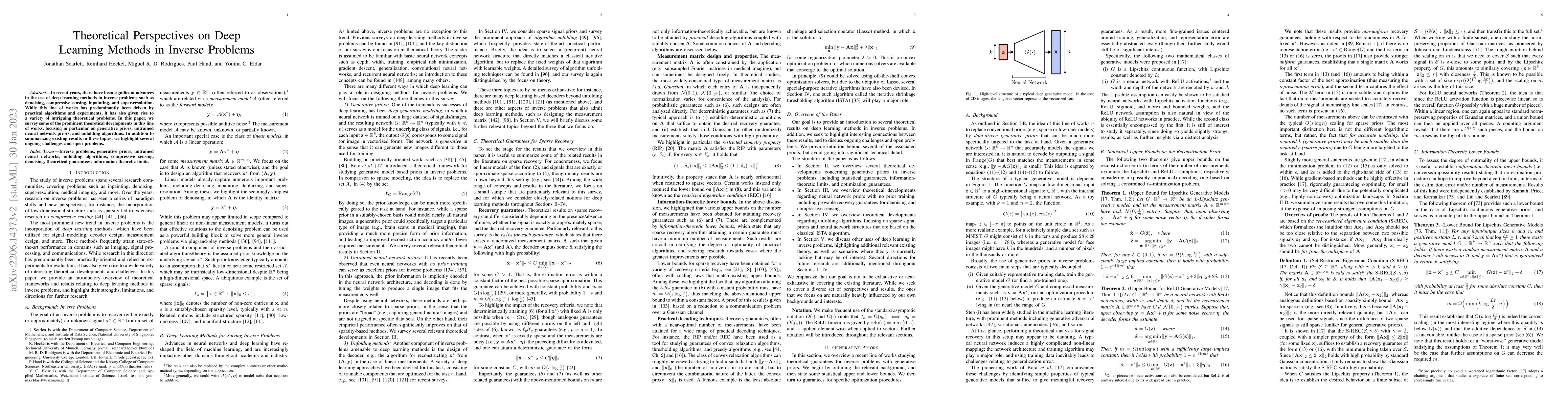 Thumbnail for Theoretical Perspectives on Deep Learning Methods in Inverse Problems
