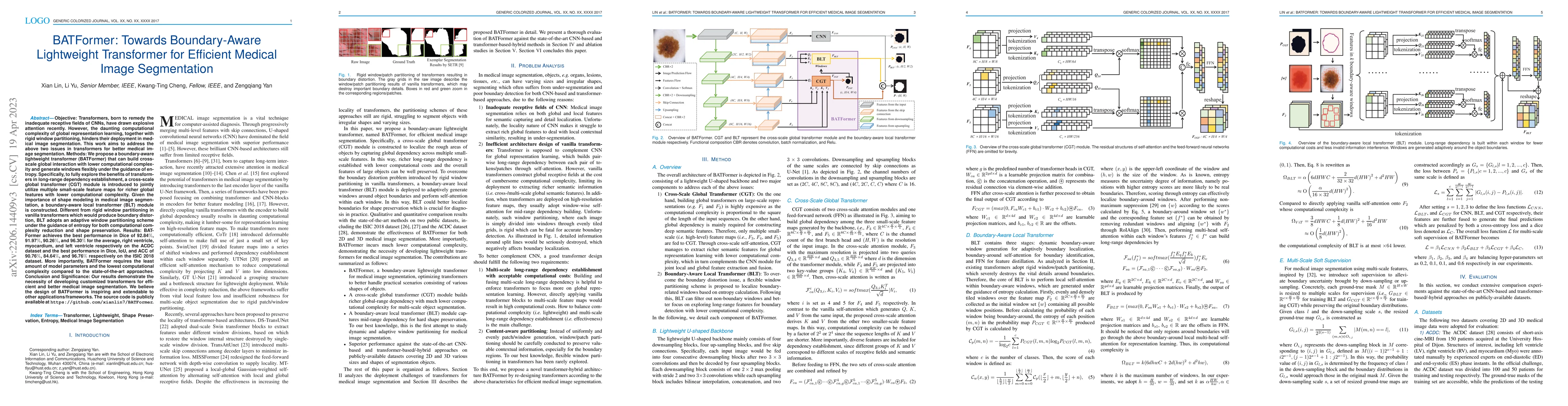 Thumbnail for BATFormer: Towards Boundary-Aware Lightweight Transformer for Efficient
  Medical Image Segmentation