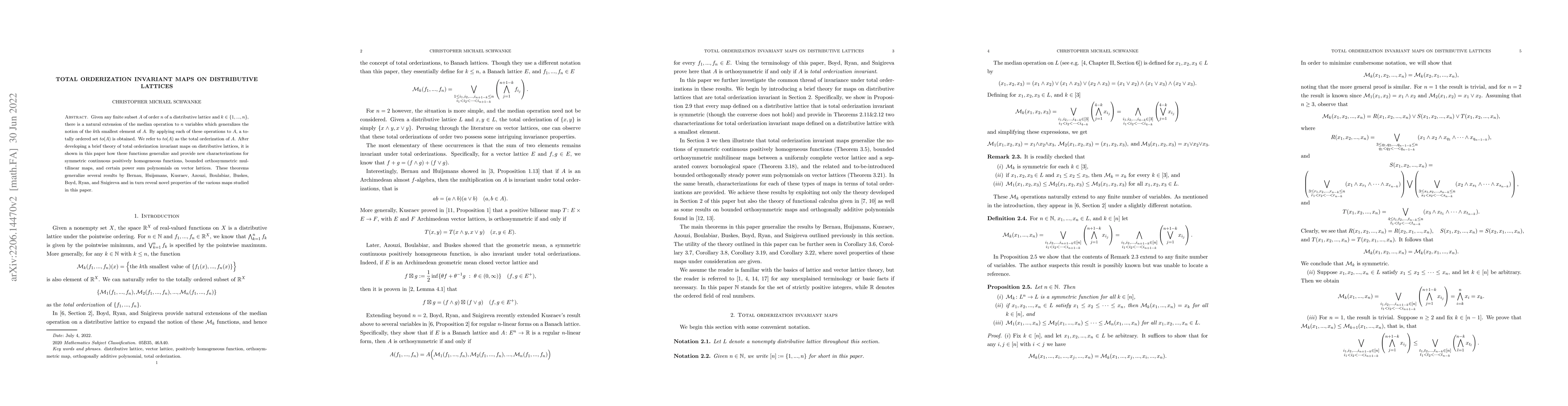 Thumbnail for Total orderization invariant maps on distributive lattices