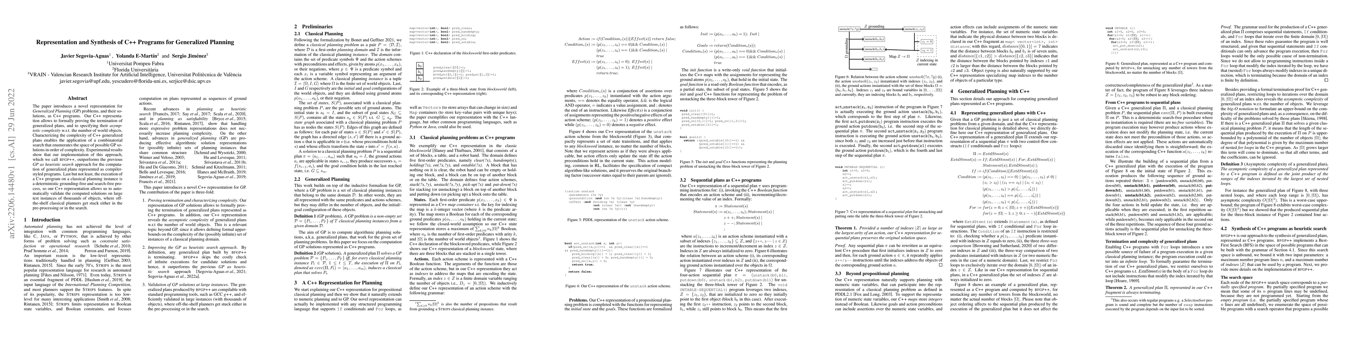 Thumbnail for Representation and Synthesis of C++ Programs for Generalized Planning