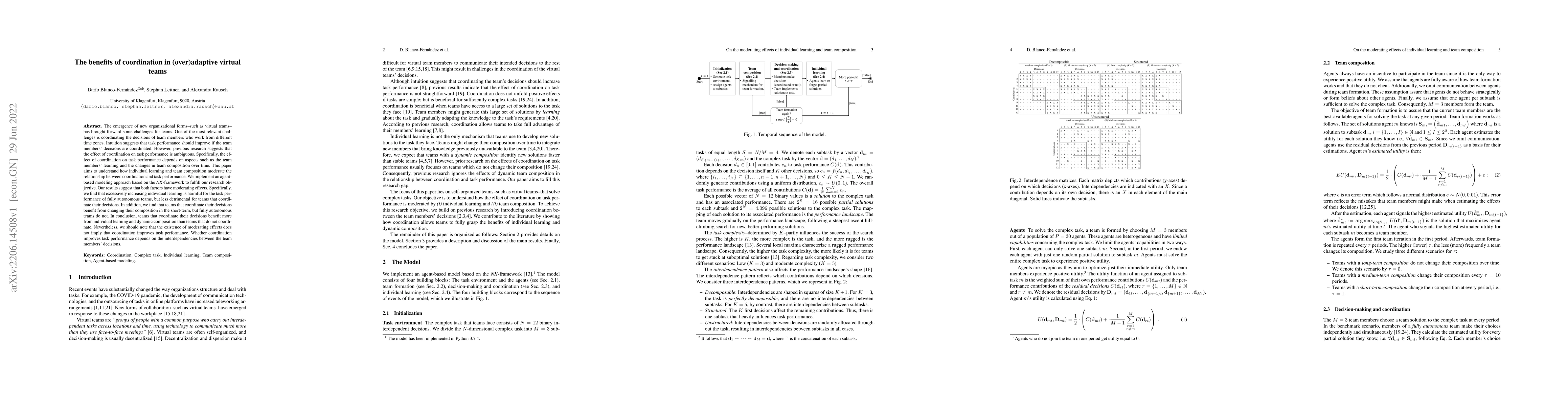 Thumbnail for The benefits of coordination in (over)adaptive virtual teams