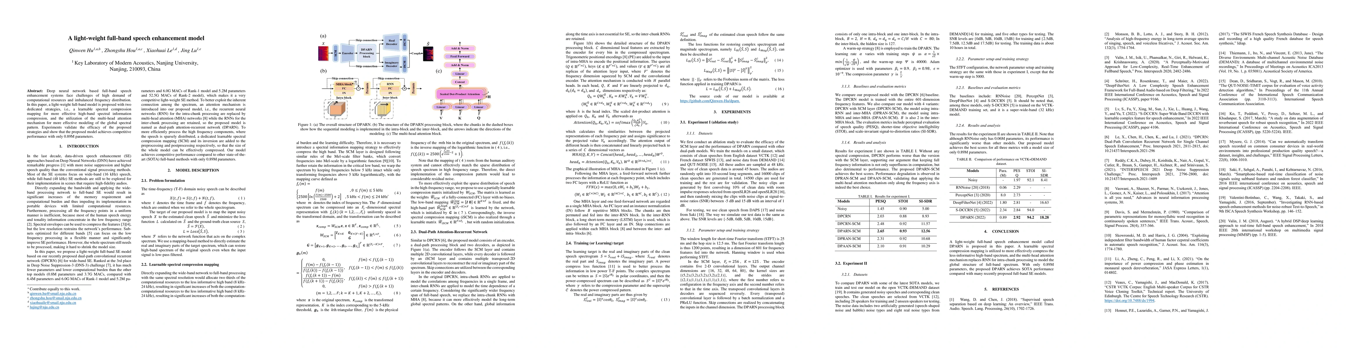 Thumbnail for A light-weight full-band speech enhancement model