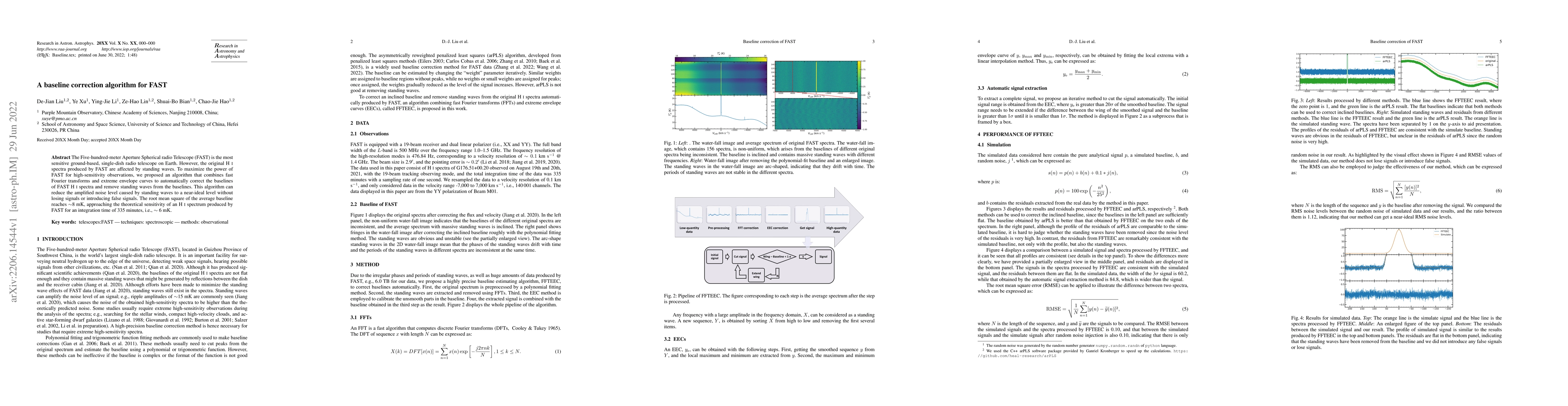 Thumbnail for A baseline correction algorithm for FAST
