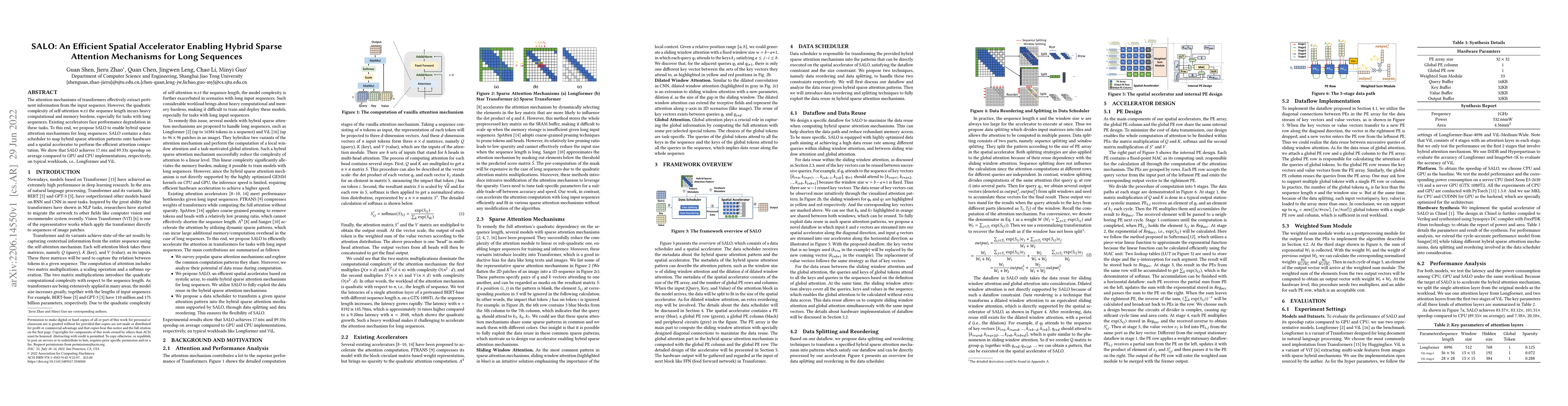 Thumbnail for SALO: An Efficient Spatial Accelerator Enabling Hybrid Sparse Attention
  Mechanisms for Long Sequences