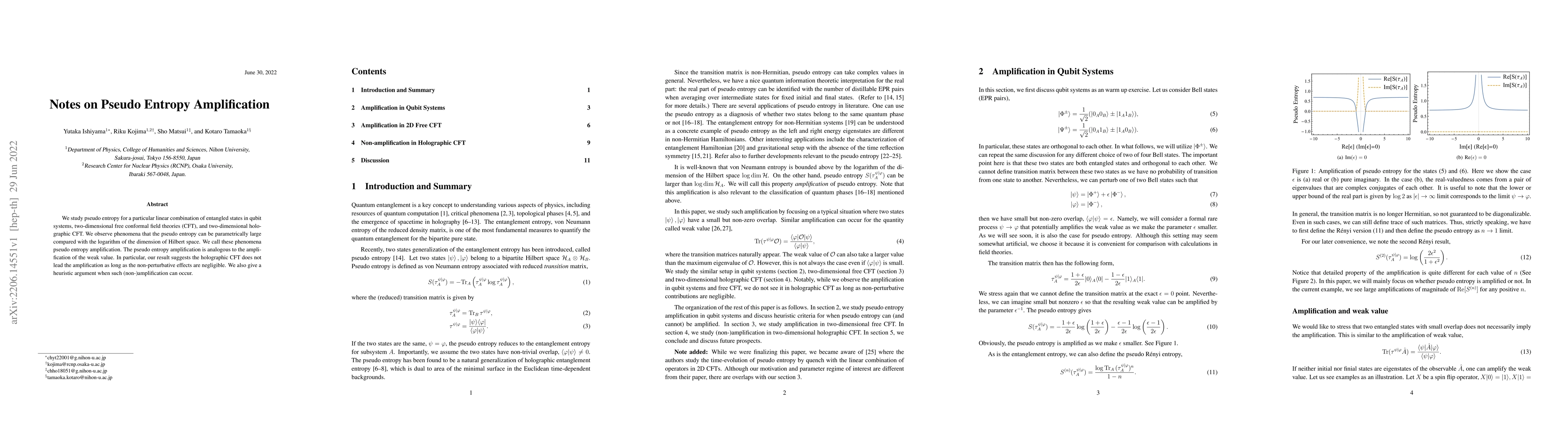 Thumbnail for Notes on Pseudo Entropy Amplification