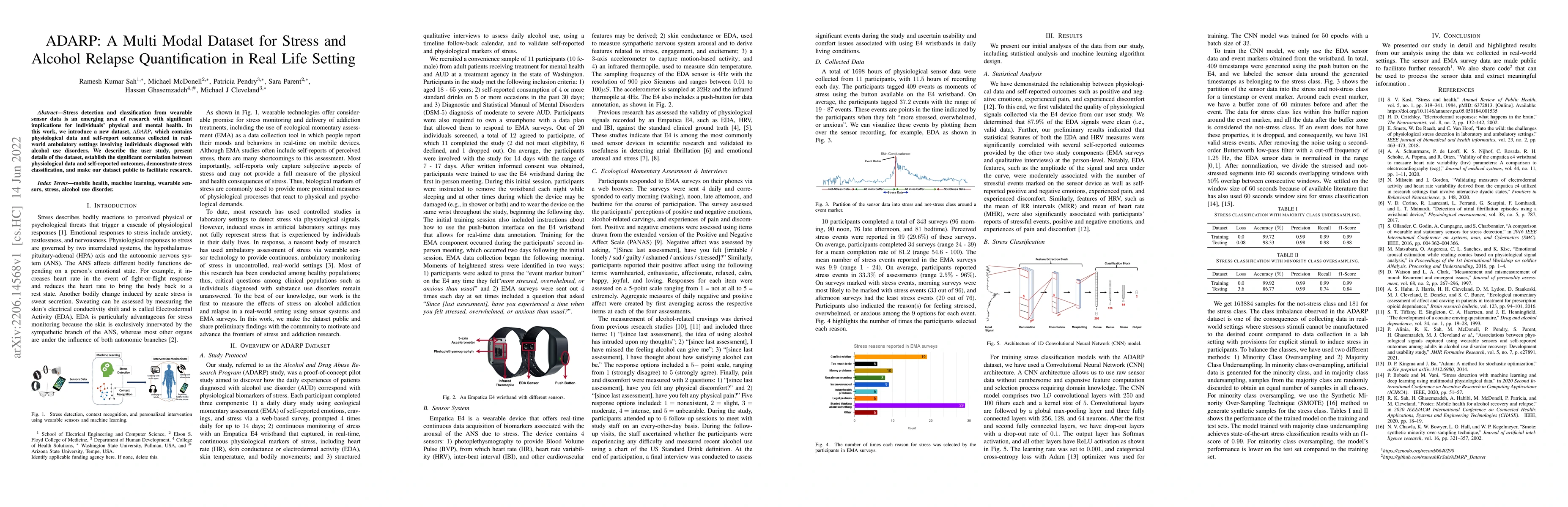 Thumbnail for ADARP: A Multi Modal Dataset for Stress and Alcohol Relapse
  Quantification in Real Life Setting