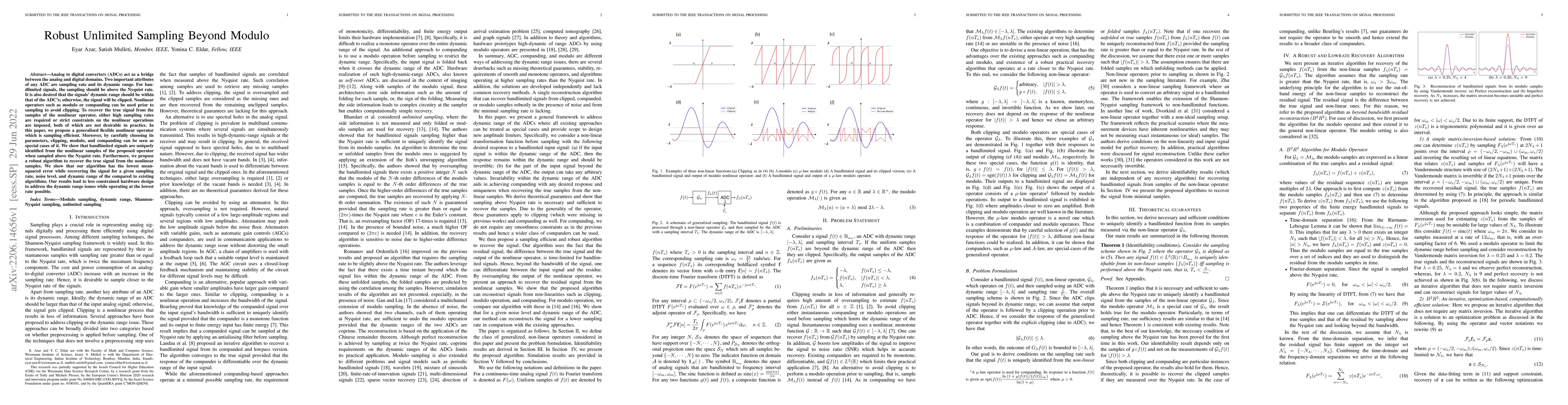 Thumbnail for Robust Unlimited Sampling Beyond Modulo