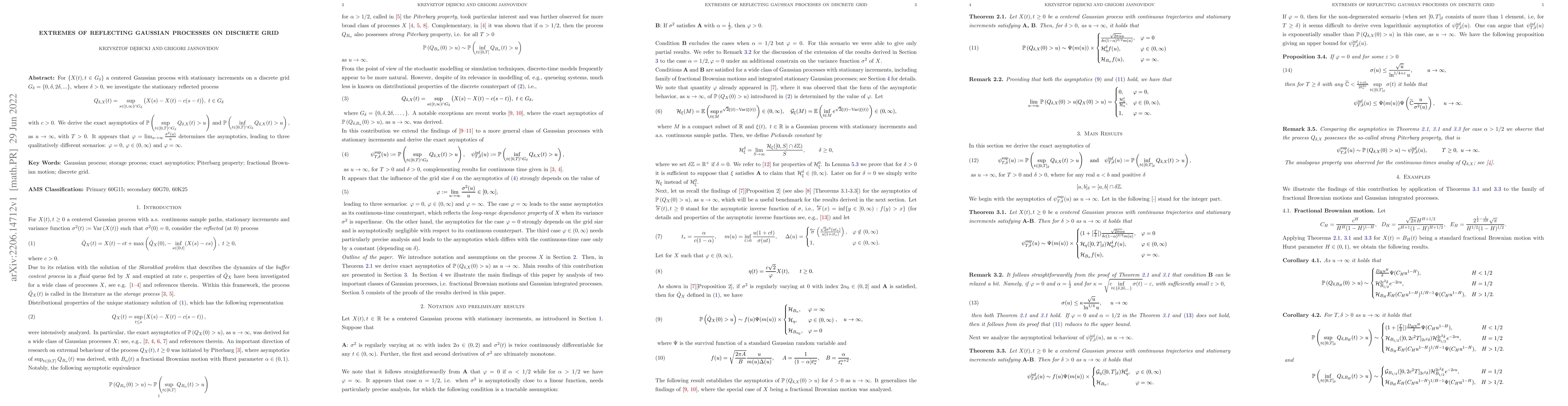 Thumbnail for Extremes of Reflecting Gaussian Processes on Discrete Grid
