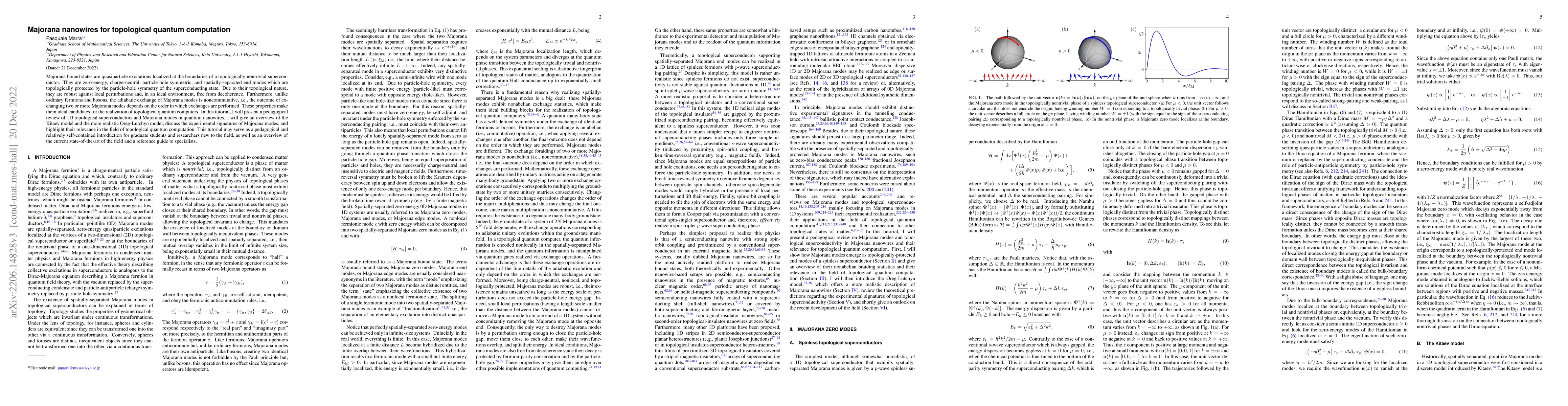 Thumbnail for Majorana nanowires for topological quantum computation