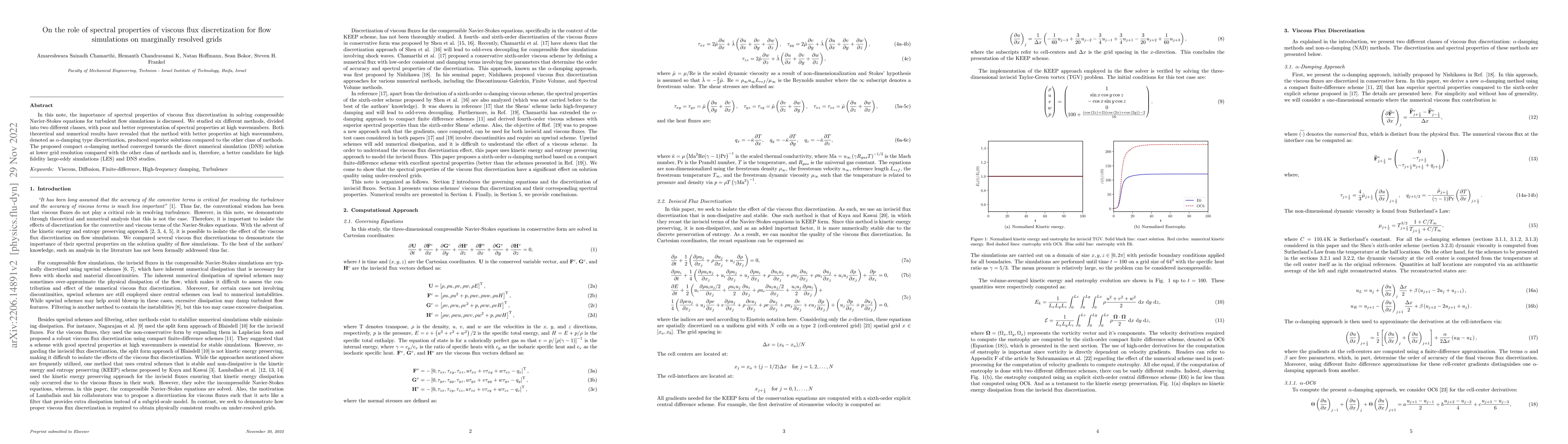 Thumbnail for On the role of spectral properties of viscous flux discretization for
  flow simulations on marginally resolved grids