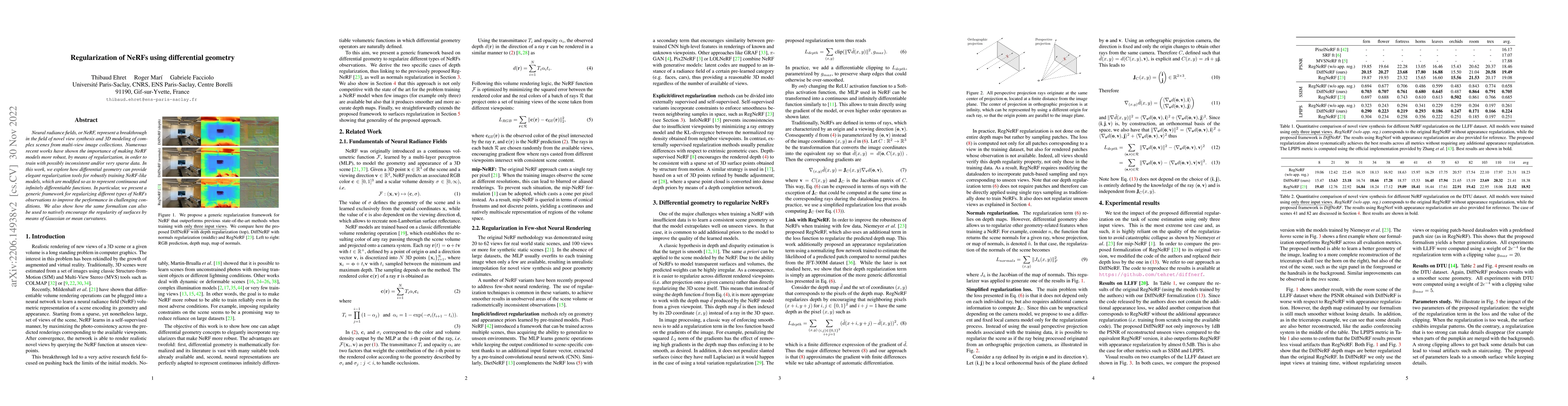 Thumbnail for Regularization of NeRFs using differential geometry
