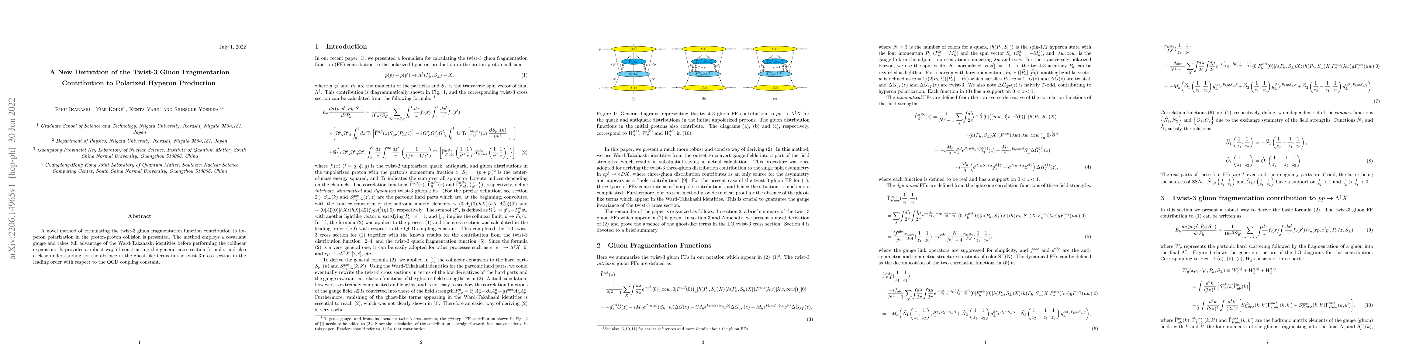 Thumbnail for A New Derivation of the Twist-3 Gluon Fragmentation Contribution to
  Polarized Hyperon Production