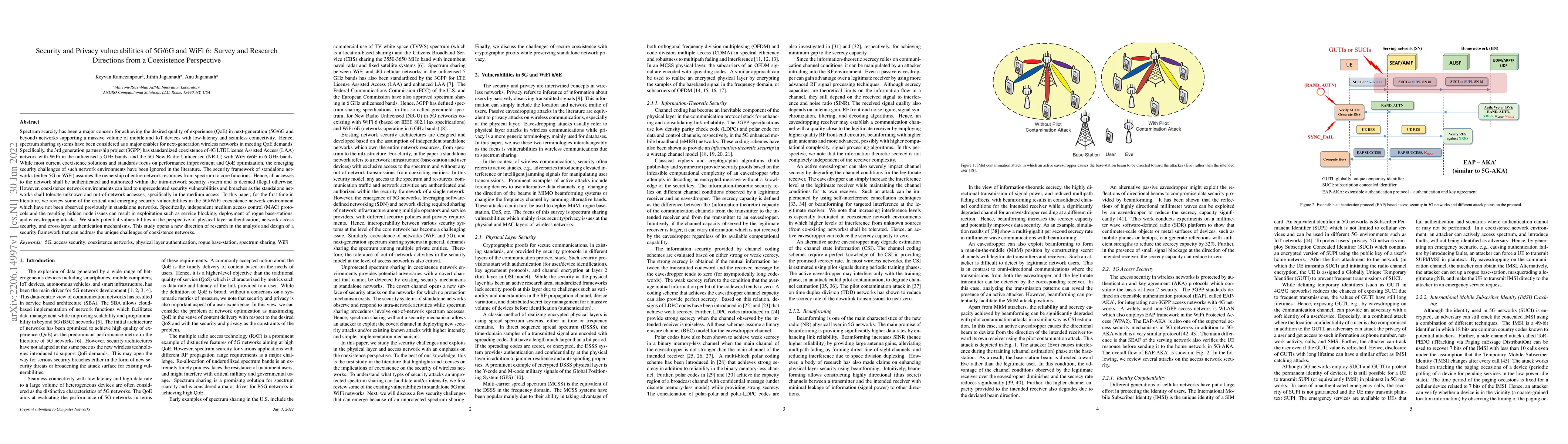 Thumbnail for Security and Privacy vulnerabilities of 5G/6G and WiFi 6: Survey and
  Research Directions from a Coexistence Perspective