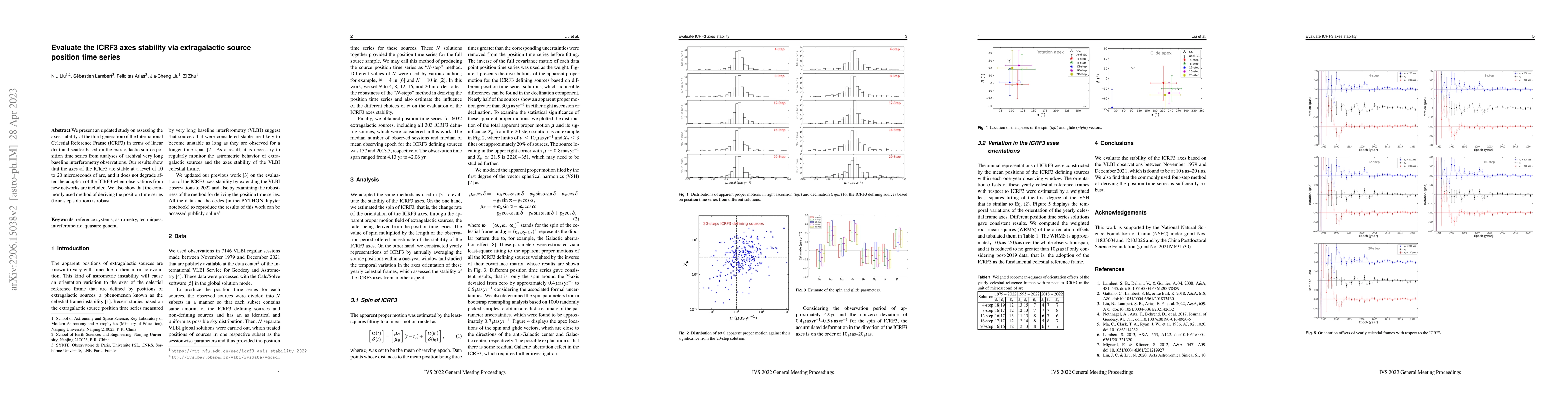 Thumbnail for Evaluate the ICRF3 axes stability via extragalactic source position time
  series