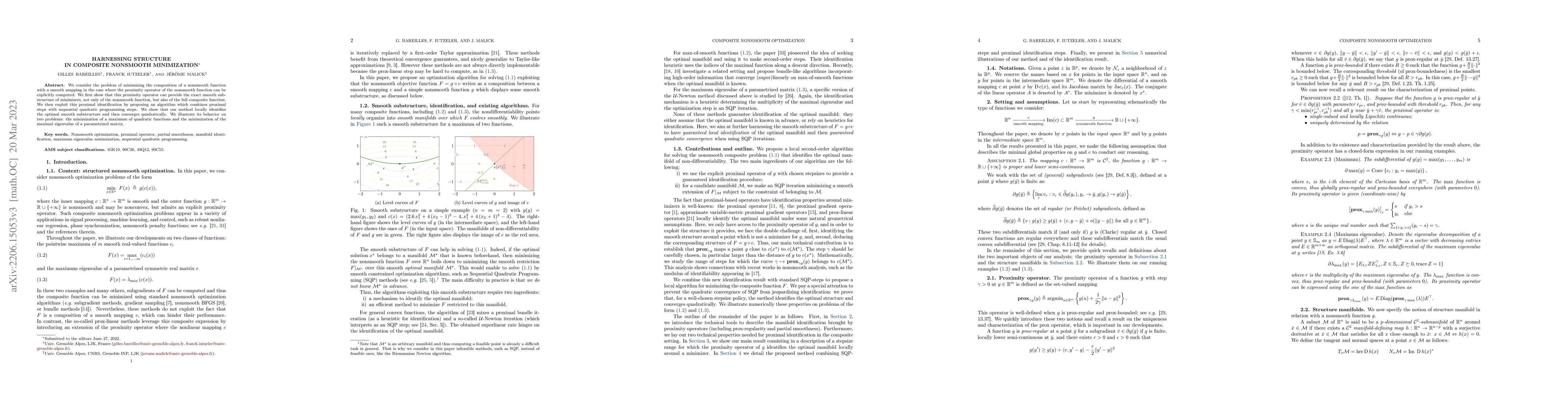 Thumbnail for Harnessing structure in composite nonsmooth minimization