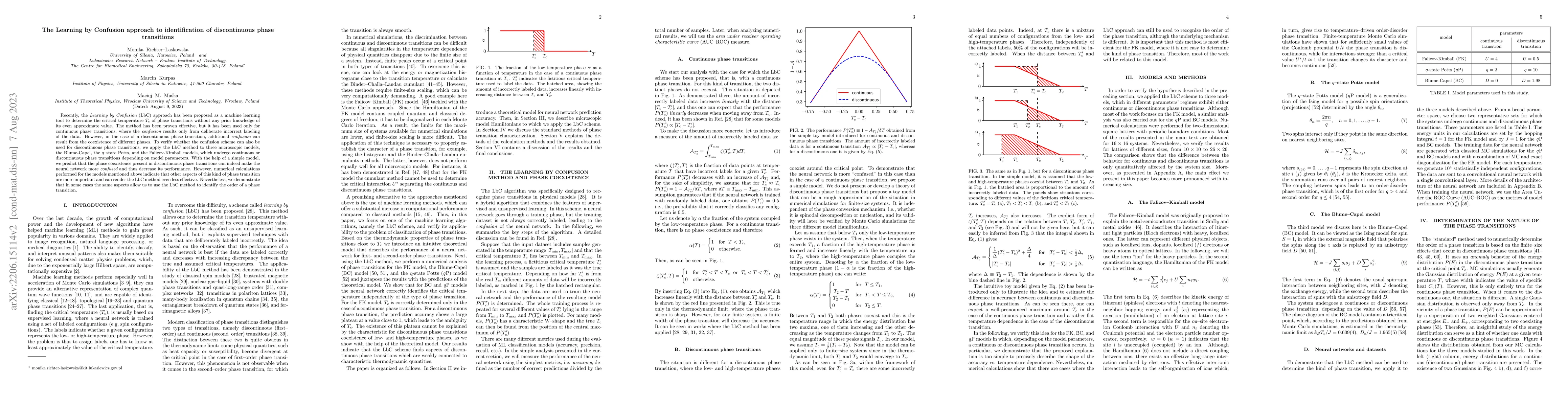 Thumbnail for A learning by confusion approach to characterize phase transitions