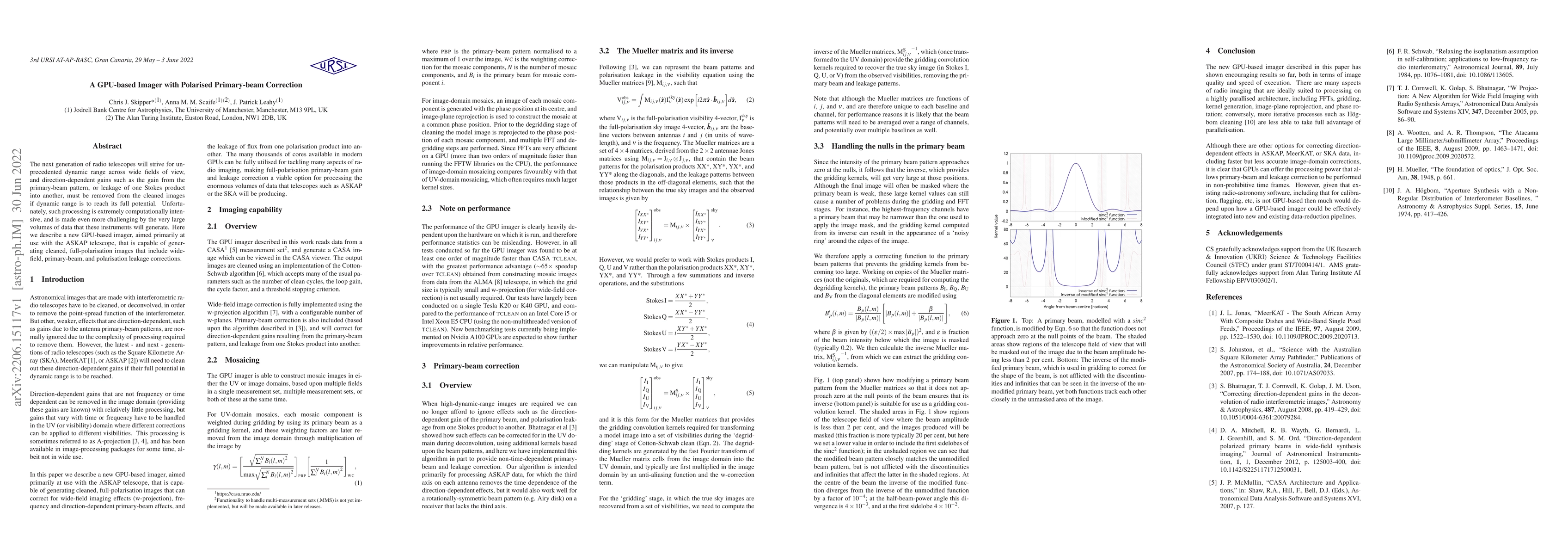Thumbnail for A GPU-based Imager with Polarised Primary-beam Correction