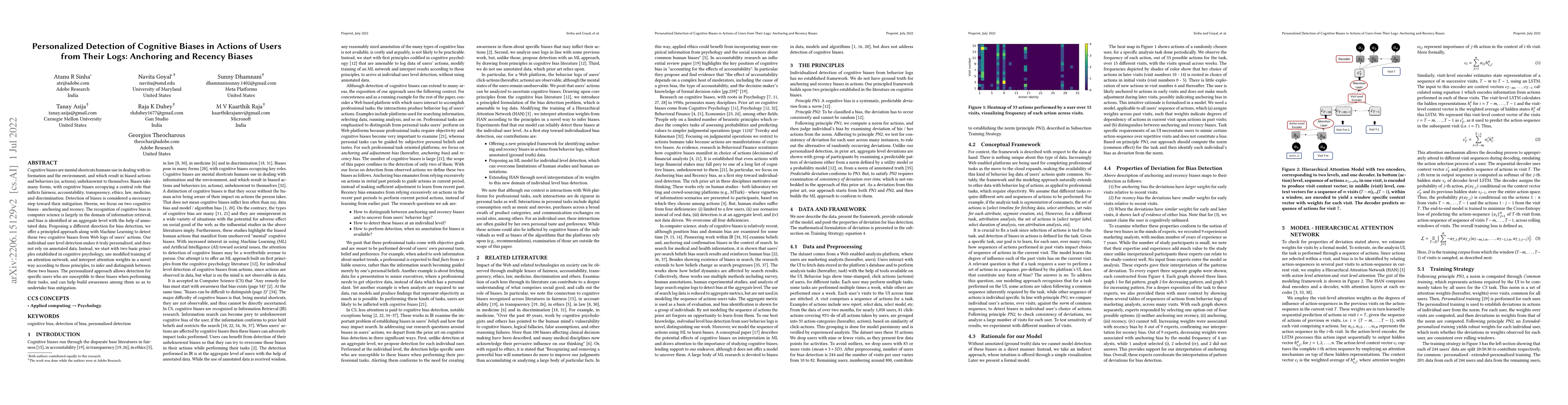 Thumbnail for Personalized Detection of Cognitive Biases in Actions of Users from
  Their Logs: Anchoring and Recency Biases
