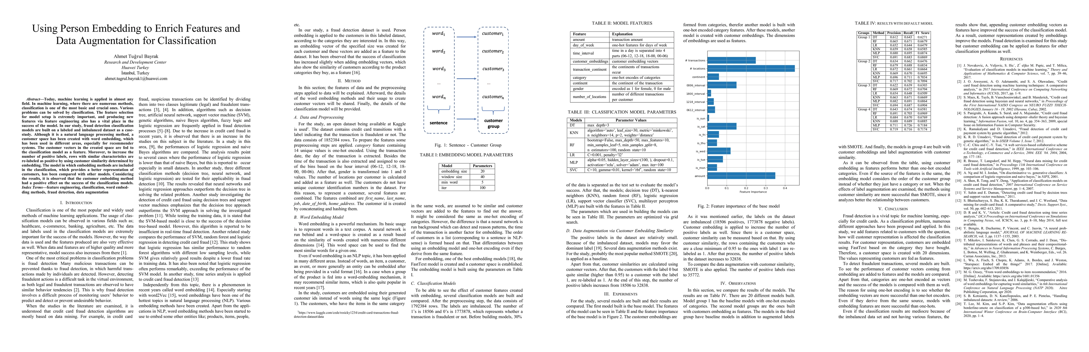 Thumbnail for Using Person Embedding to Enrich Features and Data Augmentation for
  Classification