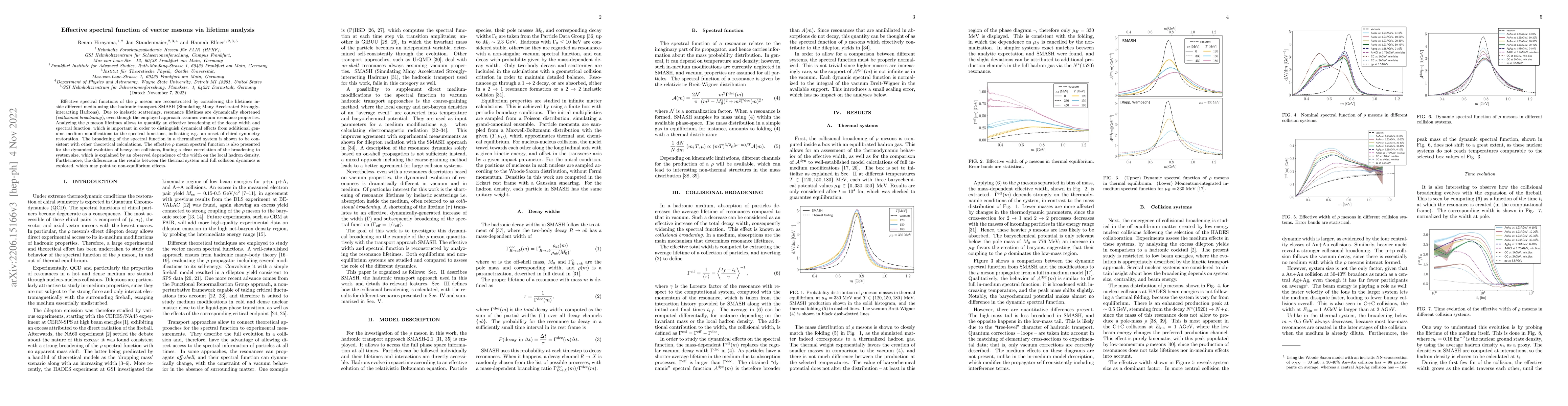 Thumbnail for Effective spectral function of vector mesons via lifetime analysis