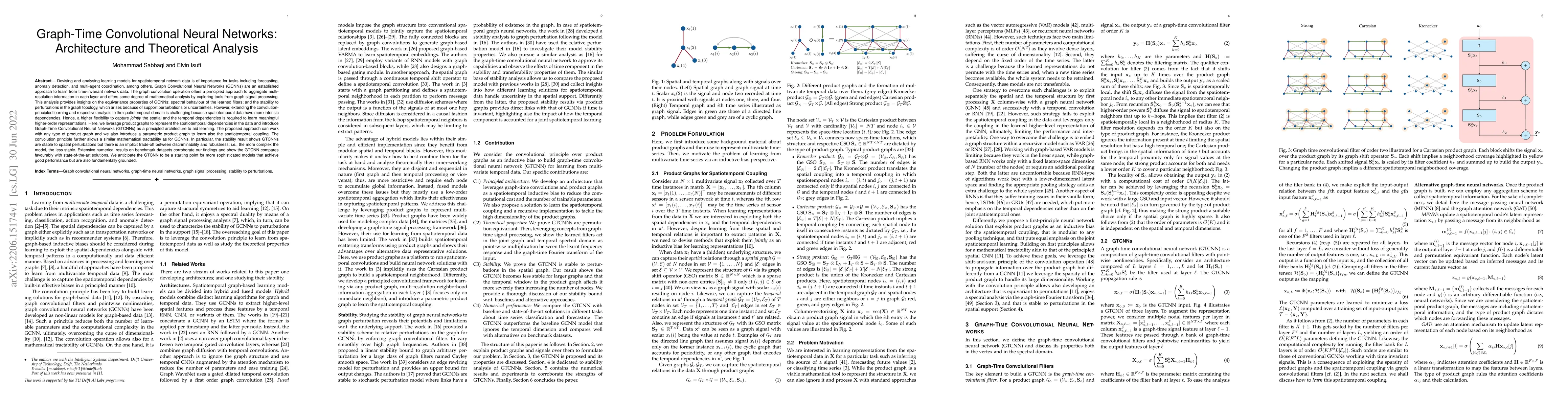 Thumbnail for Graph-Time Convolutional Neural Networks: Architecture and Theoretical
  Analysis