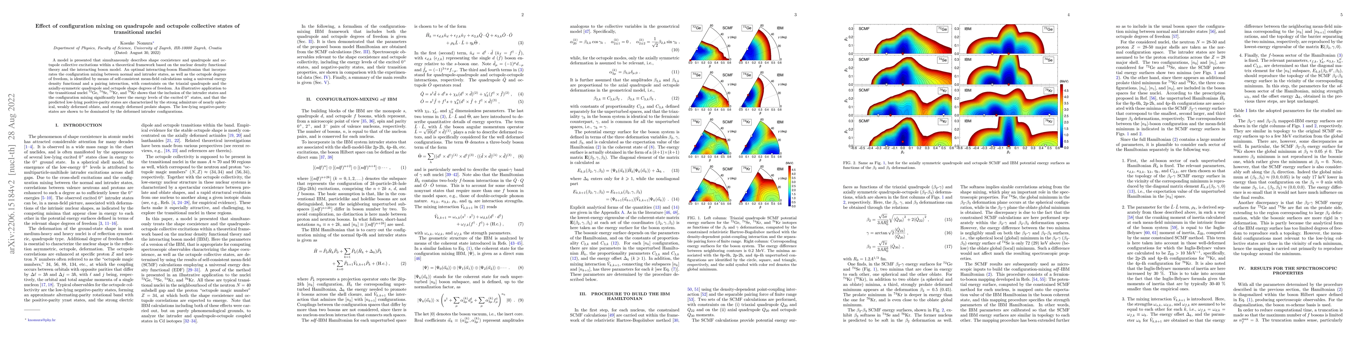 Thumbnail for Effect of configuration mixing on quadrupole and octupole collective
  states of transitional nuclei