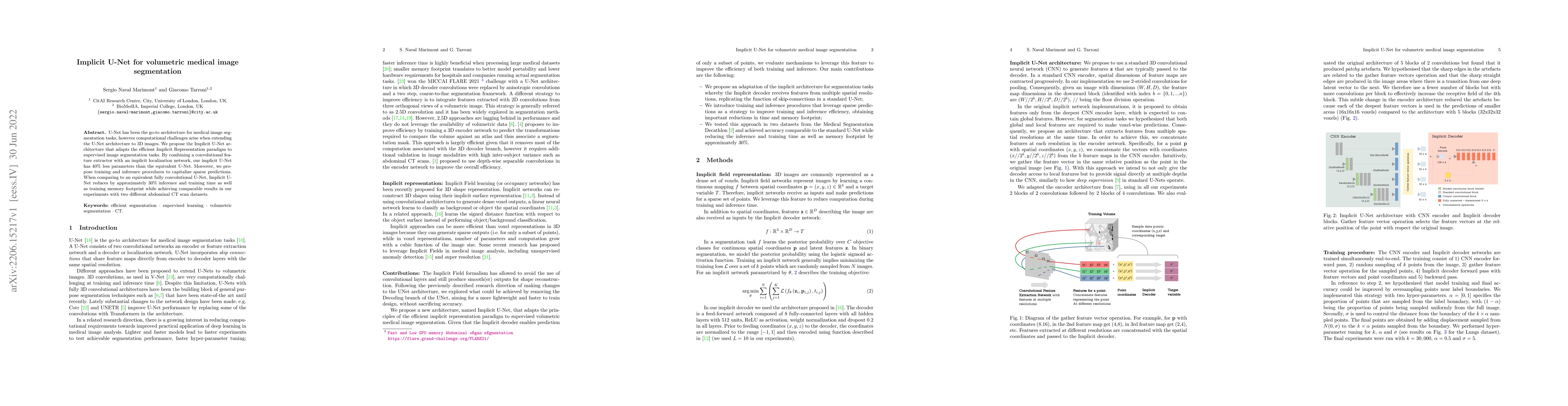 Thumbnail for Implicit U-Net for volumetric medical image segmentation