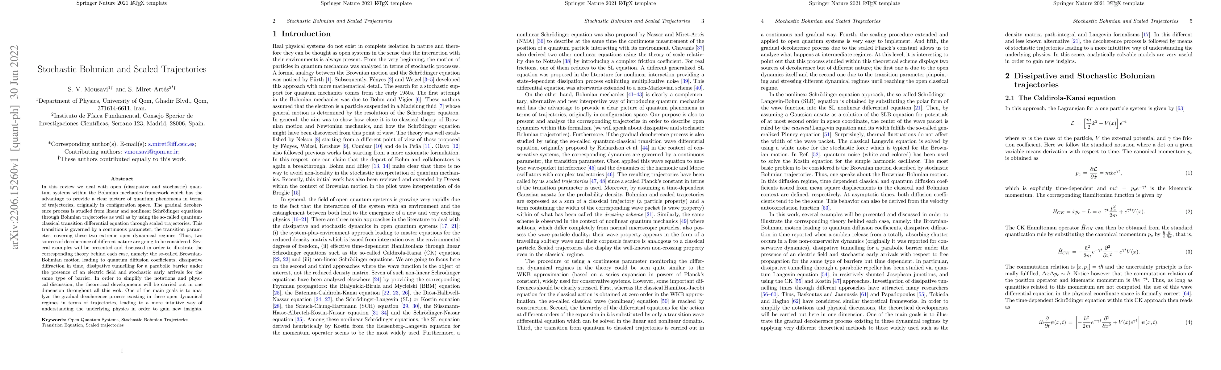 Thumbnail for Stochastic Bohmian and Scaled Trajectories