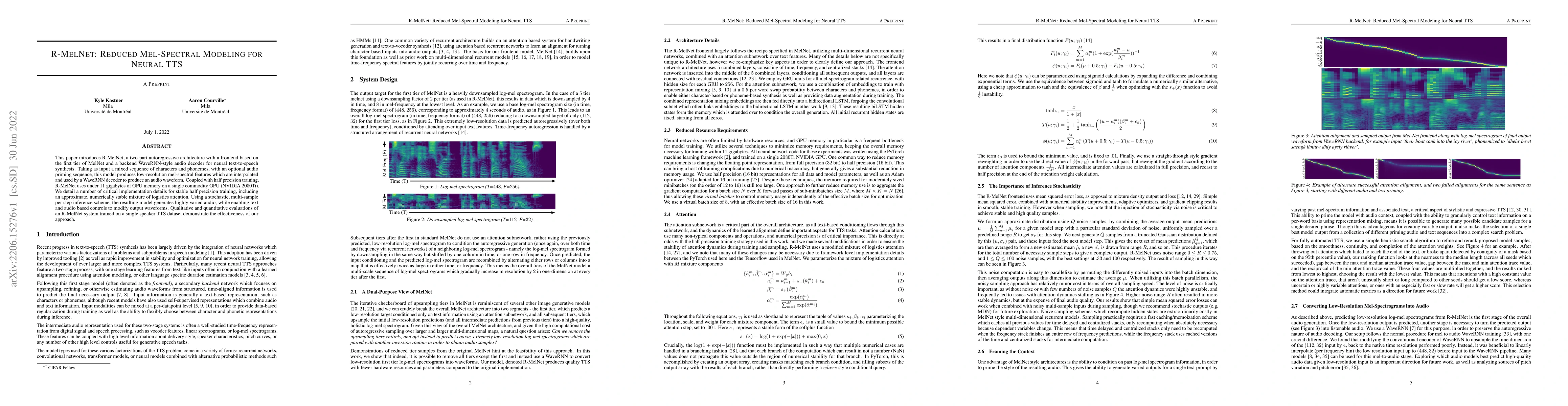 Thumbnail for R-MelNet: Reduced Mel-Spectral Modeling for Neural TTS