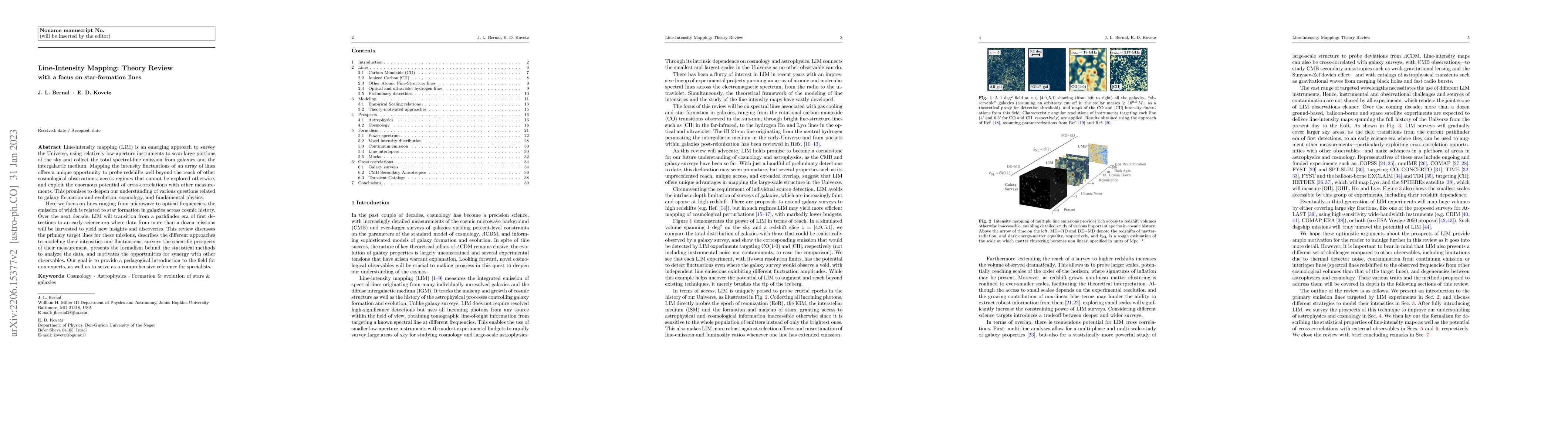 Thumbnail for Line-Intensity Mapping: Theory Review