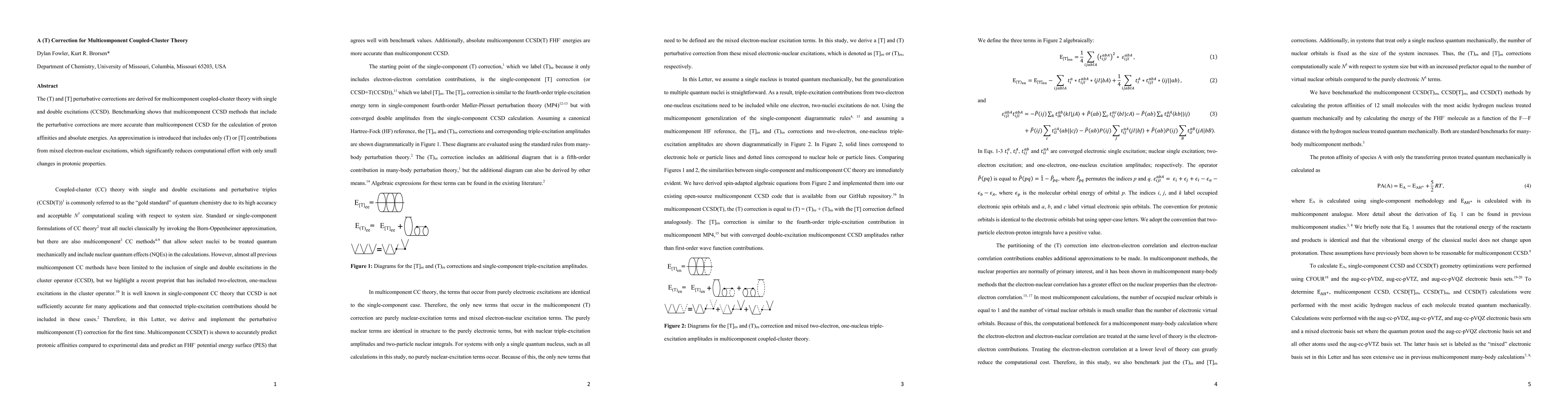 Thumbnail for A (T) Correction for Multicomponent Coupled-Cluster Theory