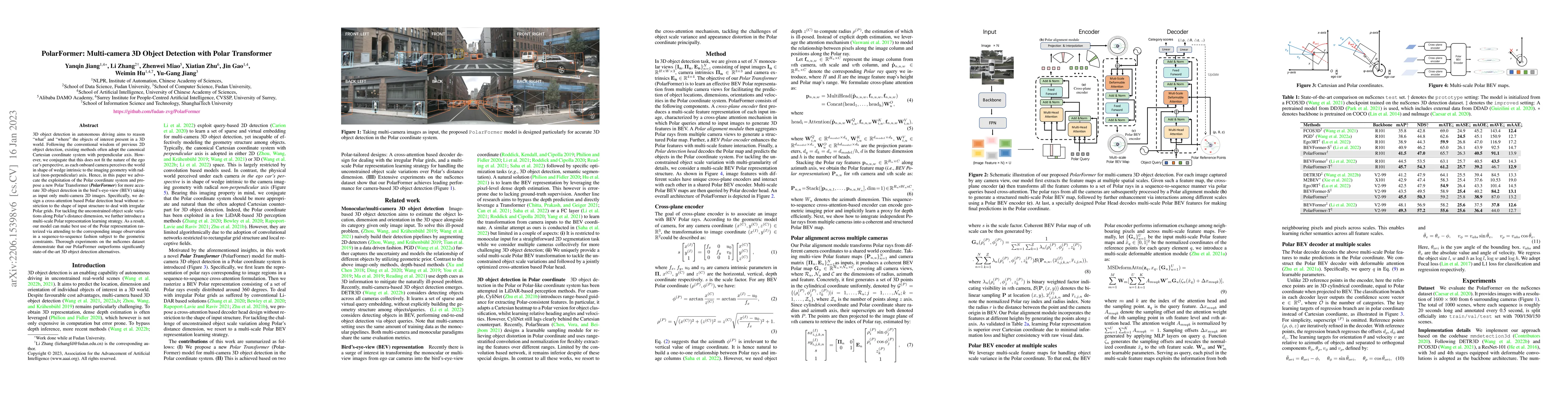 Thumbnail for PolarFormer: Multi-camera 3D Object Detection with Polar Transformer