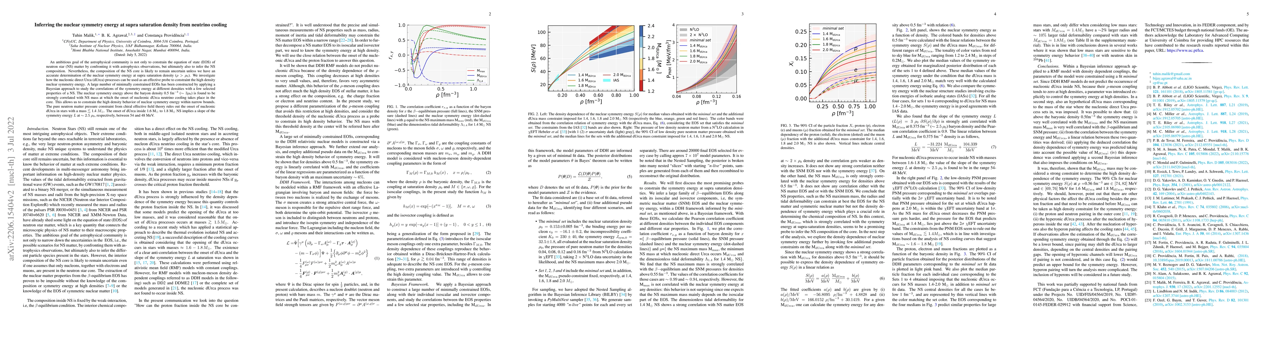 Thumbnail for Inferring the nuclear symmetry energy at supra saturation density from
  neutrino cooling
