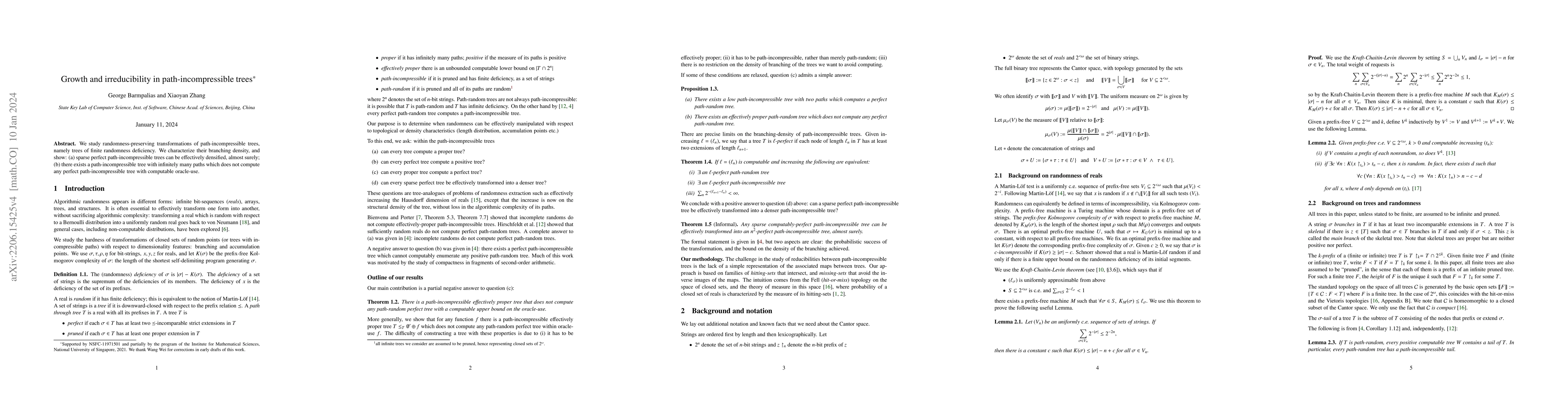 Thumbnail for Growth and irreducibility in path-incompressible trees