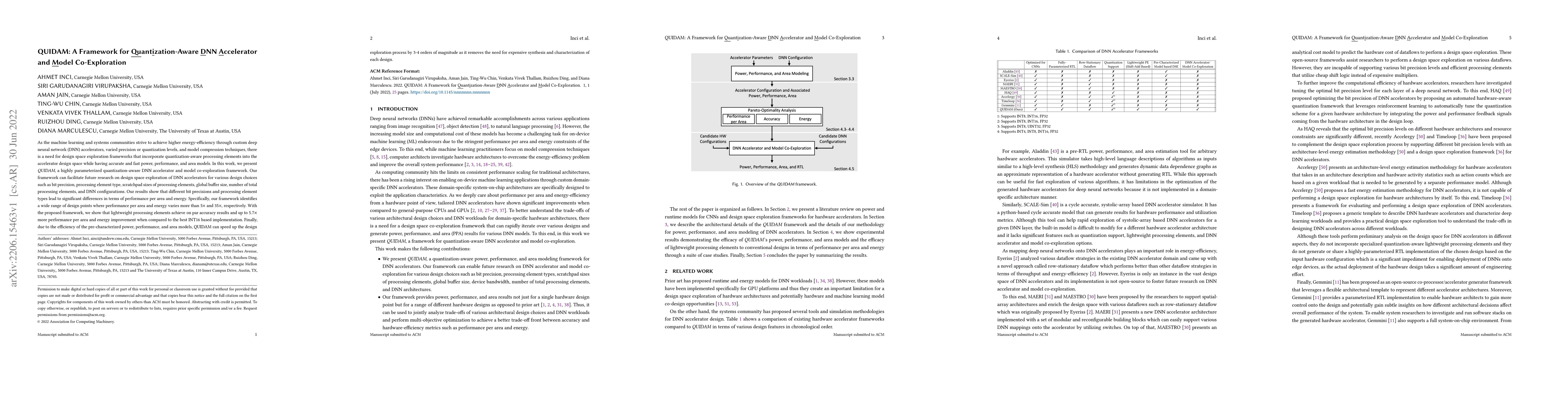 Thumbnail for QUIDAM: A Framework for Quantization-Aware DNN Accelerator and Model
  Co-Exploration