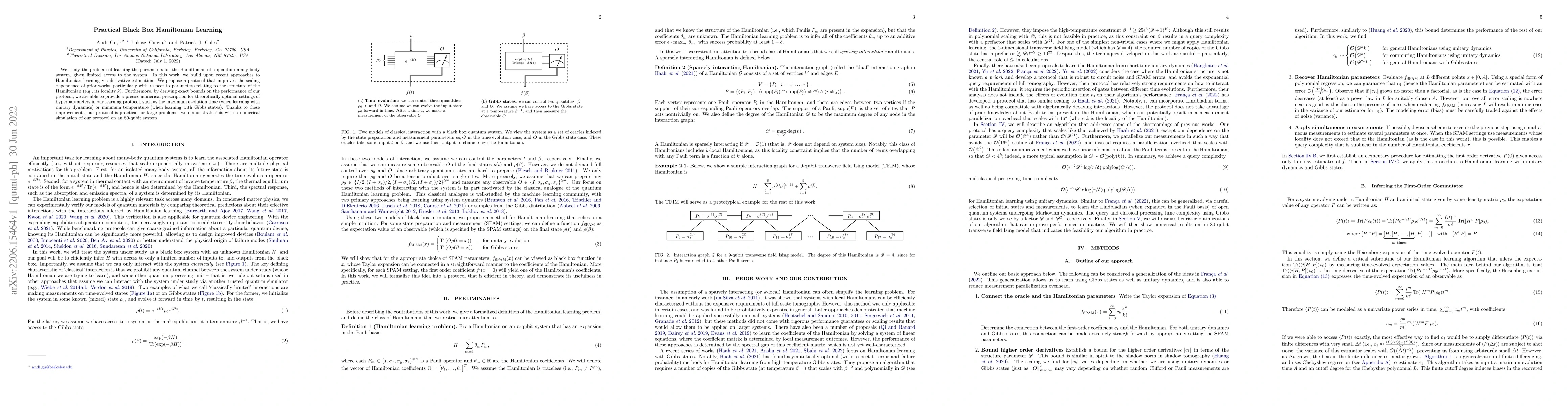 Thumbnail for Practical Black Box Hamiltonian Learning