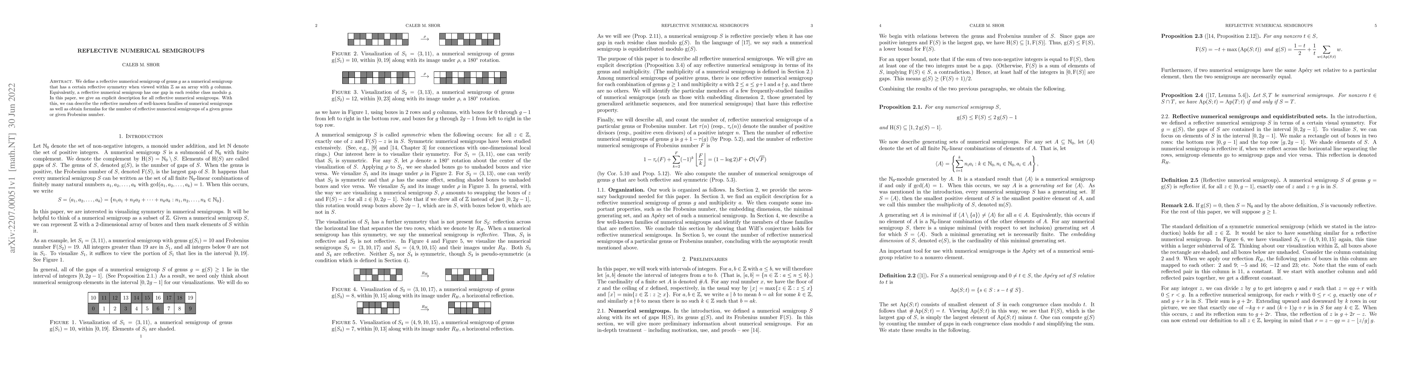 Thumbnail for Reflective numerical semigroups