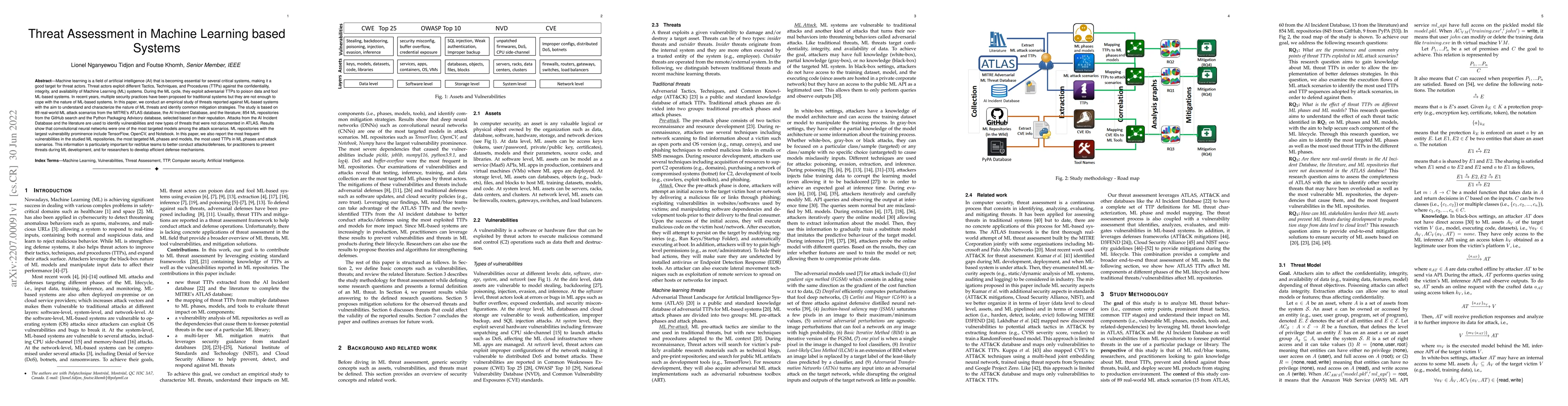 Thumbnail for Threat Assessment in Machine Learning based Systems