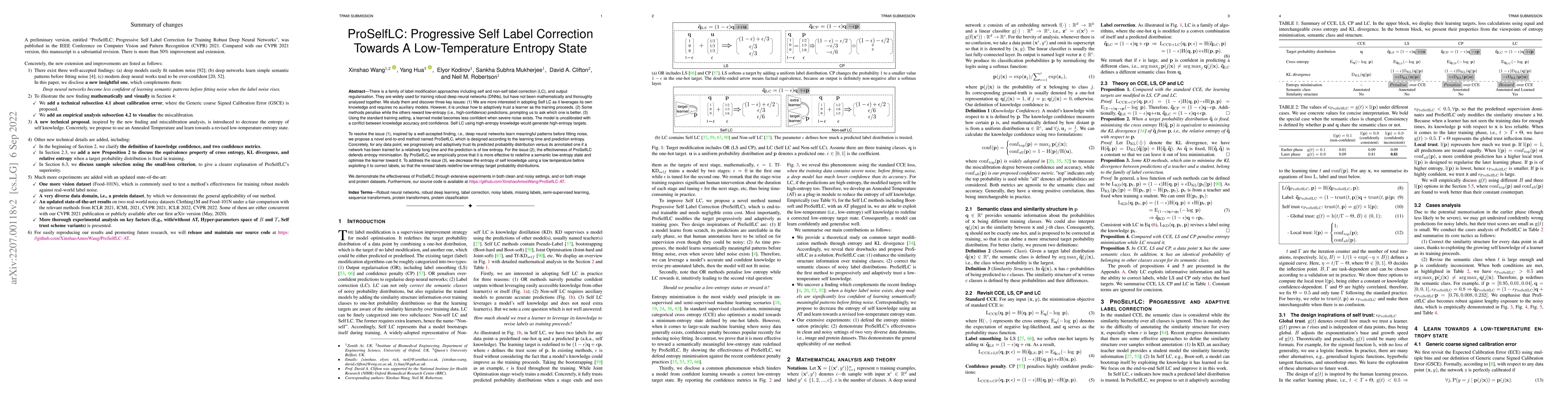 Thumbnail for ProSelfLC: Progressive Self Label Correction Towards A Low-Temperature
  Entropy State