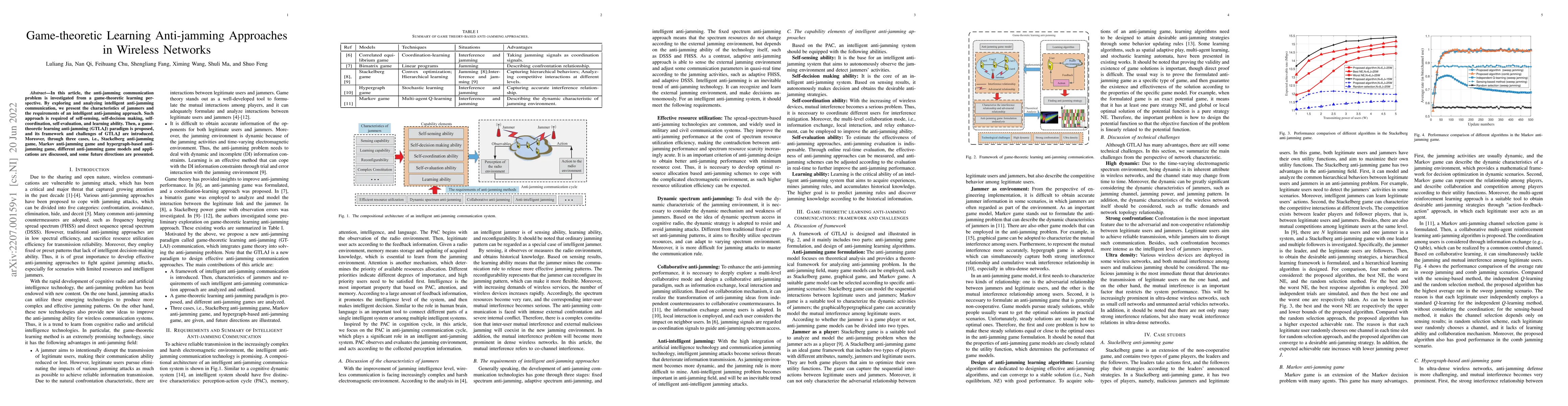 Thumbnail for Game-theoretic Learning Anti-jamming Approaches in Wireless Networks