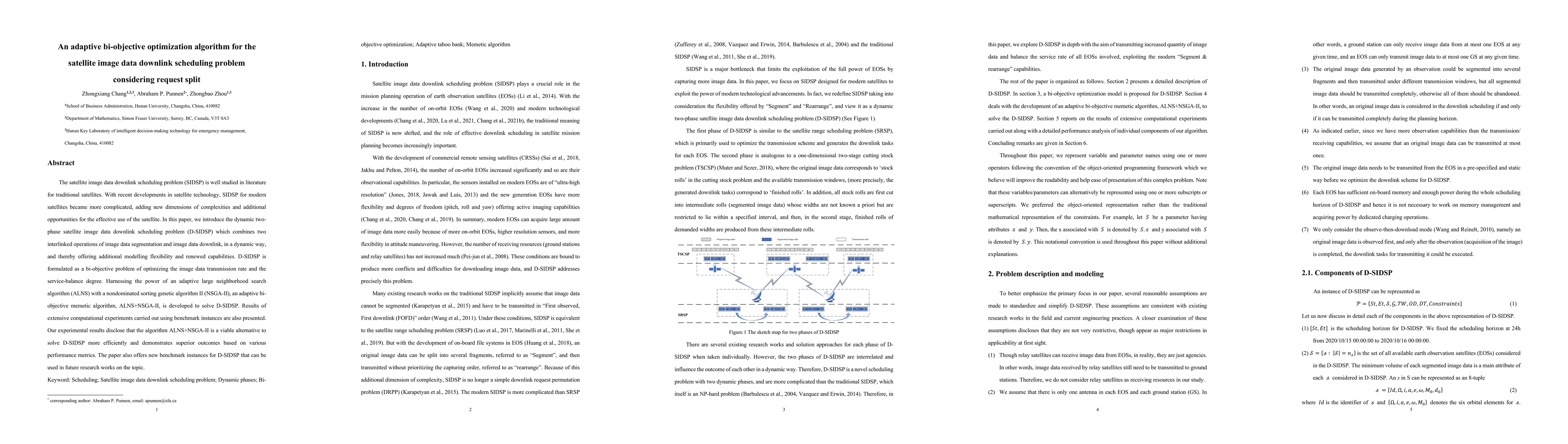Thumbnail for An adaptive bi-objective optimization algorithm for the satellite image
  data downlink scheduling problem considering request split