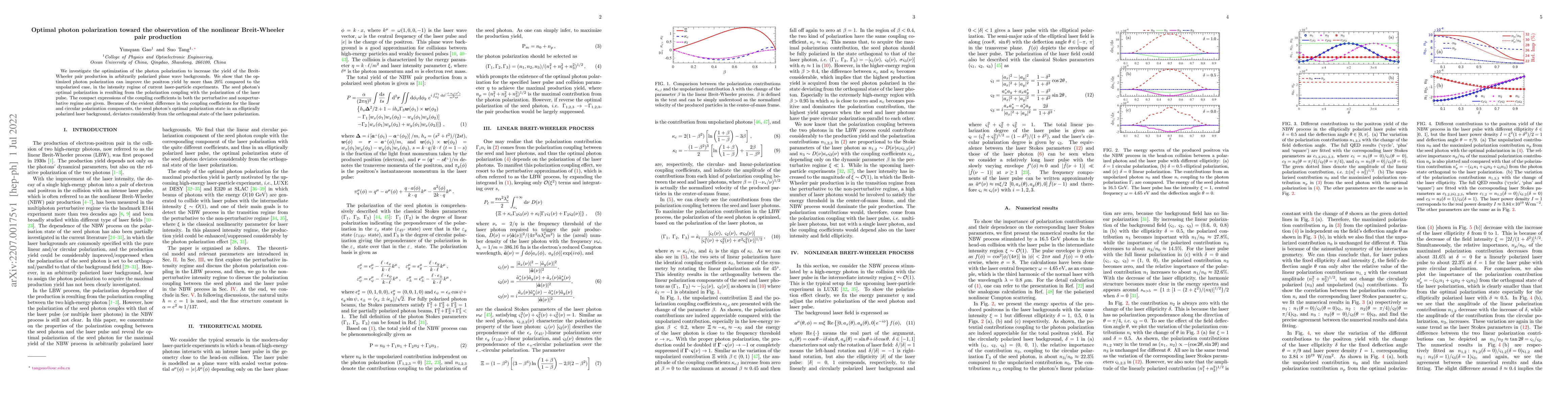 Thumbnail for Optimal photon polarization toward the observation of the nonlinear
  Breit-Wheeler pair production