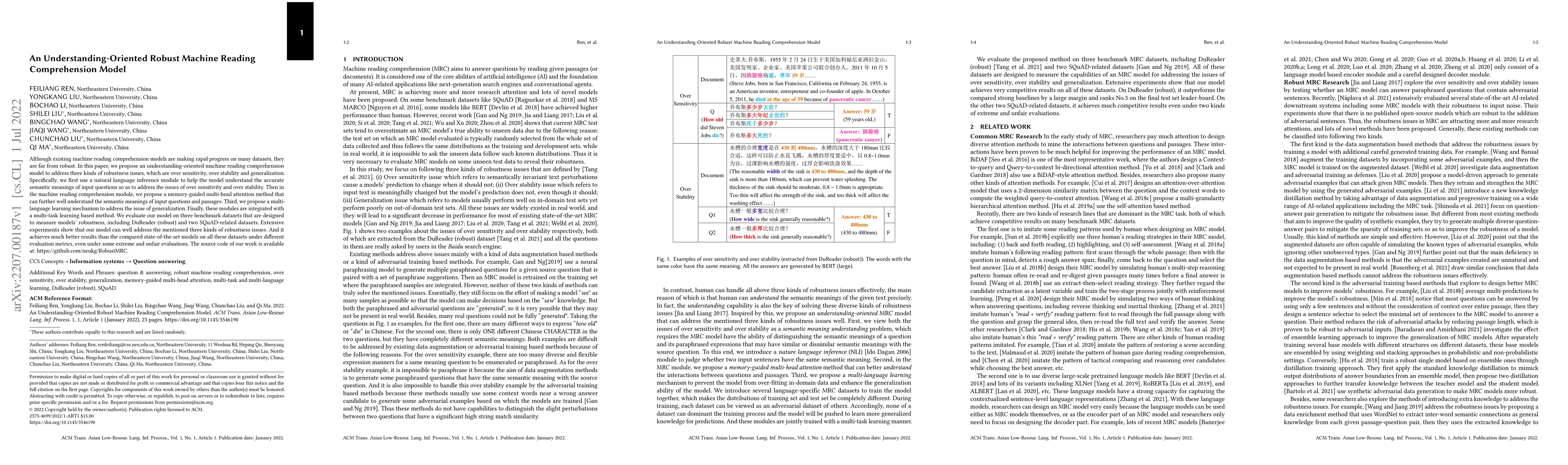 Thumbnail for An Understanding-Oriented Robust Machine Reading Comprehension Model