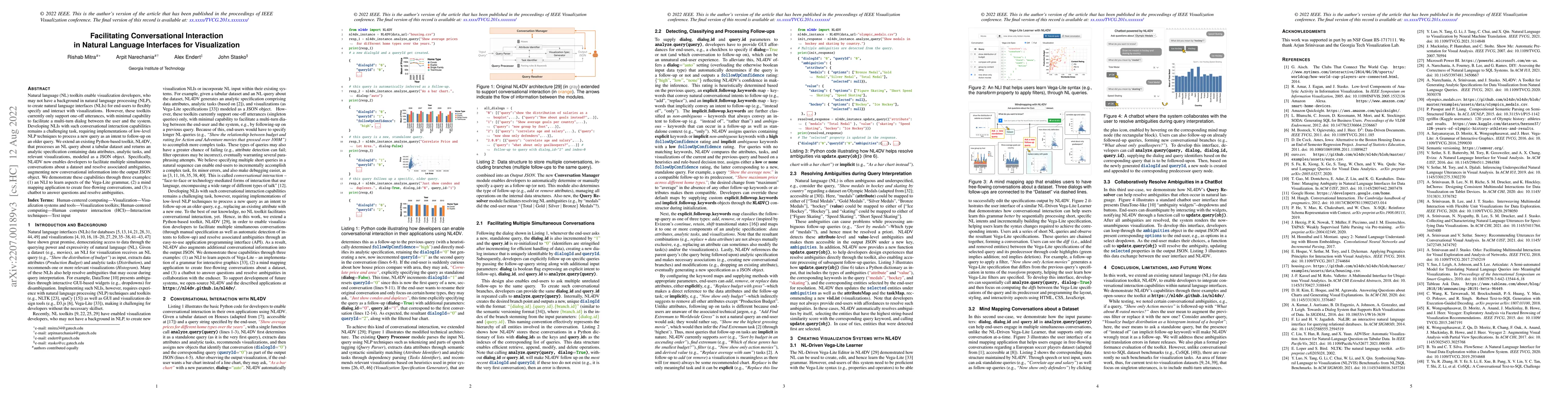 Thumbnail for Facilitating Conversational Interaction in Natural Language Interfaces
  for Visualization