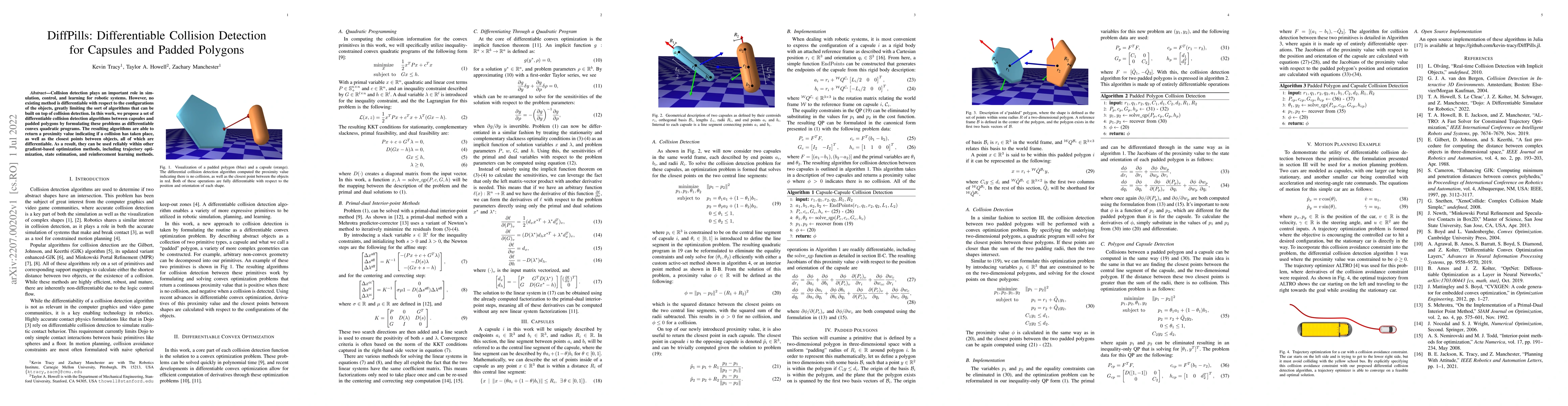 Thumbnail for DiffPills: Differentiable Collision Detection for Capsules and Padded
  Polygons