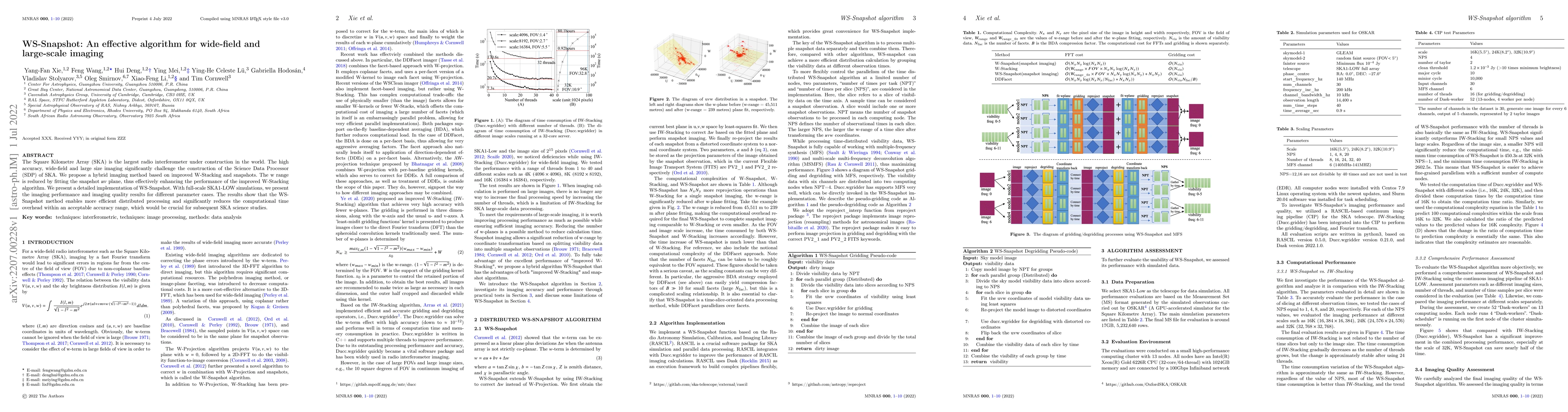 Thumbnail for WS-Snapshot: An effective algorithm for wide-field and large-scale
  imaging