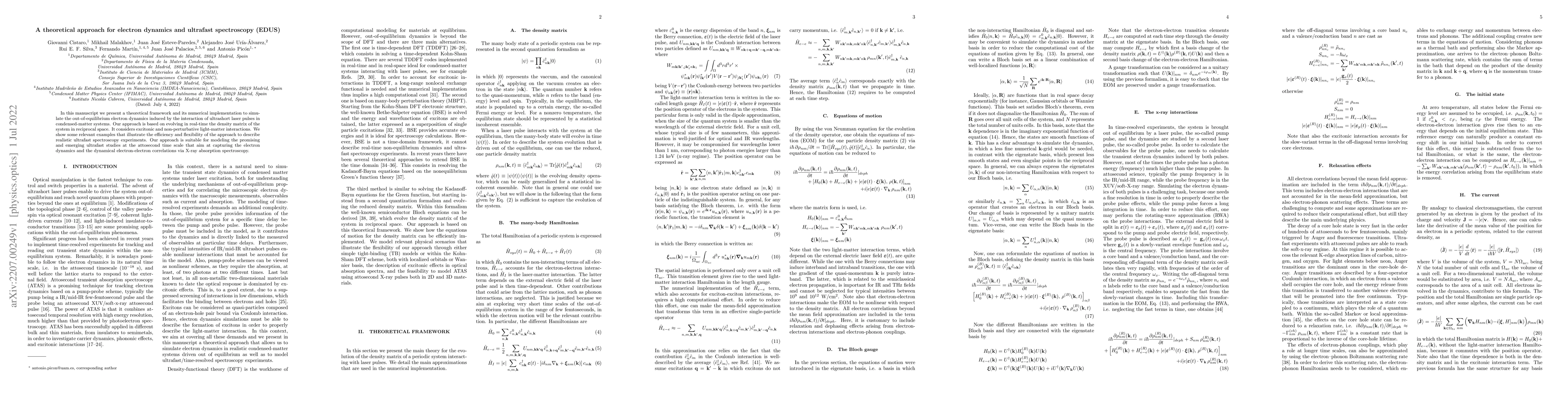 Thumbnail for A theoretical approach for electron dynamics and ultrafast spectroscopy