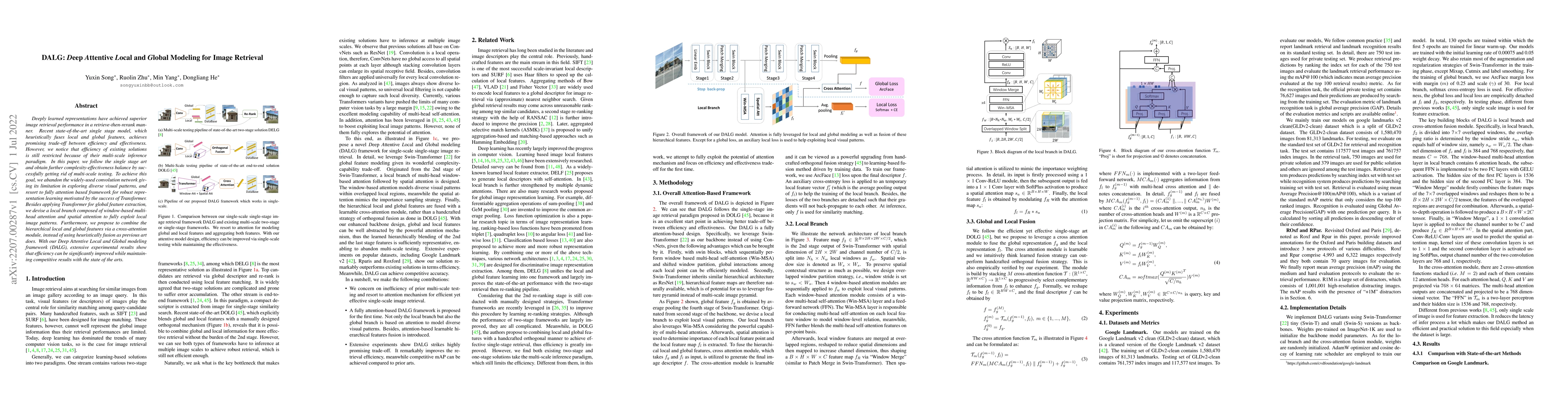 Thumbnail for DALG: Deep Attentive Local and Global Modeling for Image Retrieval